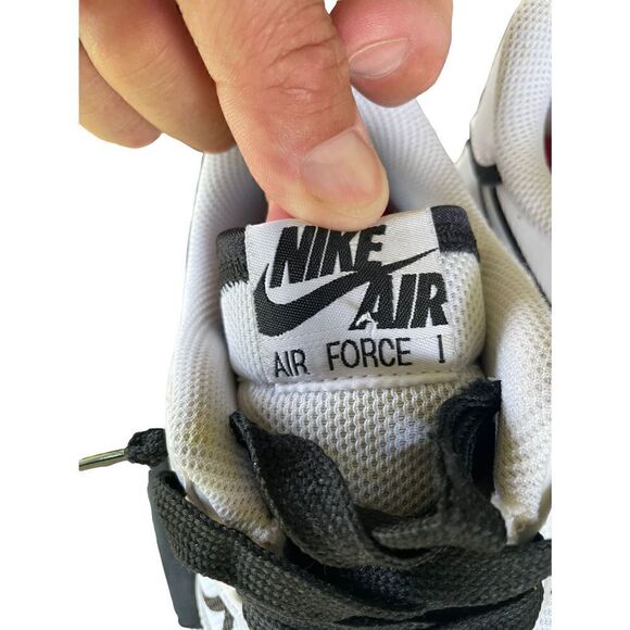 Nike Air Force 1 React D/MS/X White/Black/University Red Size 7Y CD4366-100 - Picture 10 of 10